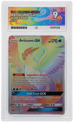 ACE 9 Articuno Gx 171/168 Celestial Storm Mint Pokemon