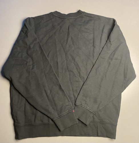 Levi's Relaxed Fit Crewneck Long Sleeve Fleece Sweatshirt Black Large Men’s - Picture 5 of 5