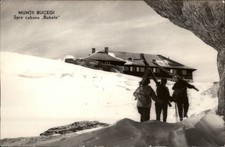 RPPC Muntii Bucegi Cabana Babele vintage postcard x874