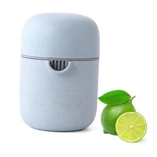 Lemon Squeezer Simple Manual Citrus Juicer Small Portable Lime Orange Blue