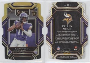 2021 Panini Select Club Level Black & Gold Prizm Die-Cut Kellen Mond Rookie RC