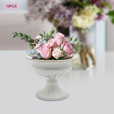 10 Pcs Mini Centerpieces Vase 4.7" Tall Trumpet Vase Flower Holder for Party