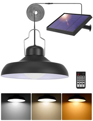 Solar Pendant Shed Light-3000K/4000K/6500K/Dimmable Lighting solar power ligh...
