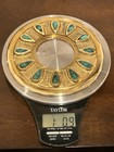Pepe Mendoza Vintage Malachite Water Drop  Inlay Brass Mexico Door Accent — photo 2