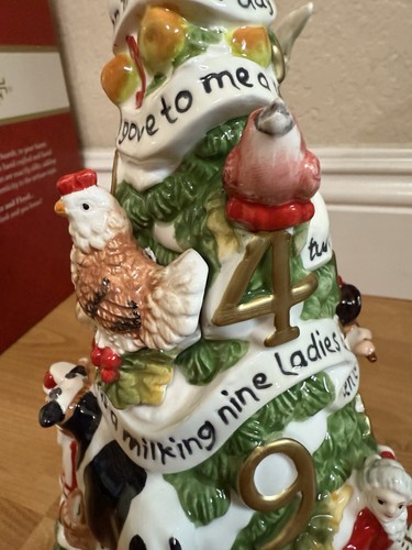 Fitz and Floyd 12 Days of Christmas Holiday Musical Tune Tree 2017 - Picture 8 of 17