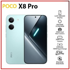Xiaomi POCO X8 Pro 5G 8GB+512GB GREEN Dual SIM Unlocked Android Cell Phone