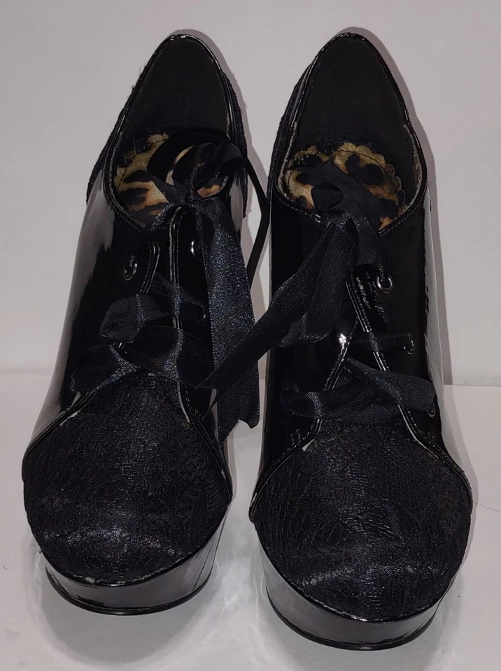 Zapatos Bettie Page de Ellie, BP556-Marlene, negros, talla 9 Foto 3 de 4