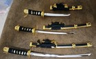 3 Miniature Japanese Samurai Style Replica Katana Swords Hawaii Souvenirs  — photo 1