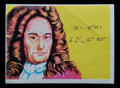 1965 Gottfried Wilhelm Leibniz World History Figures CARD SCARCE Context