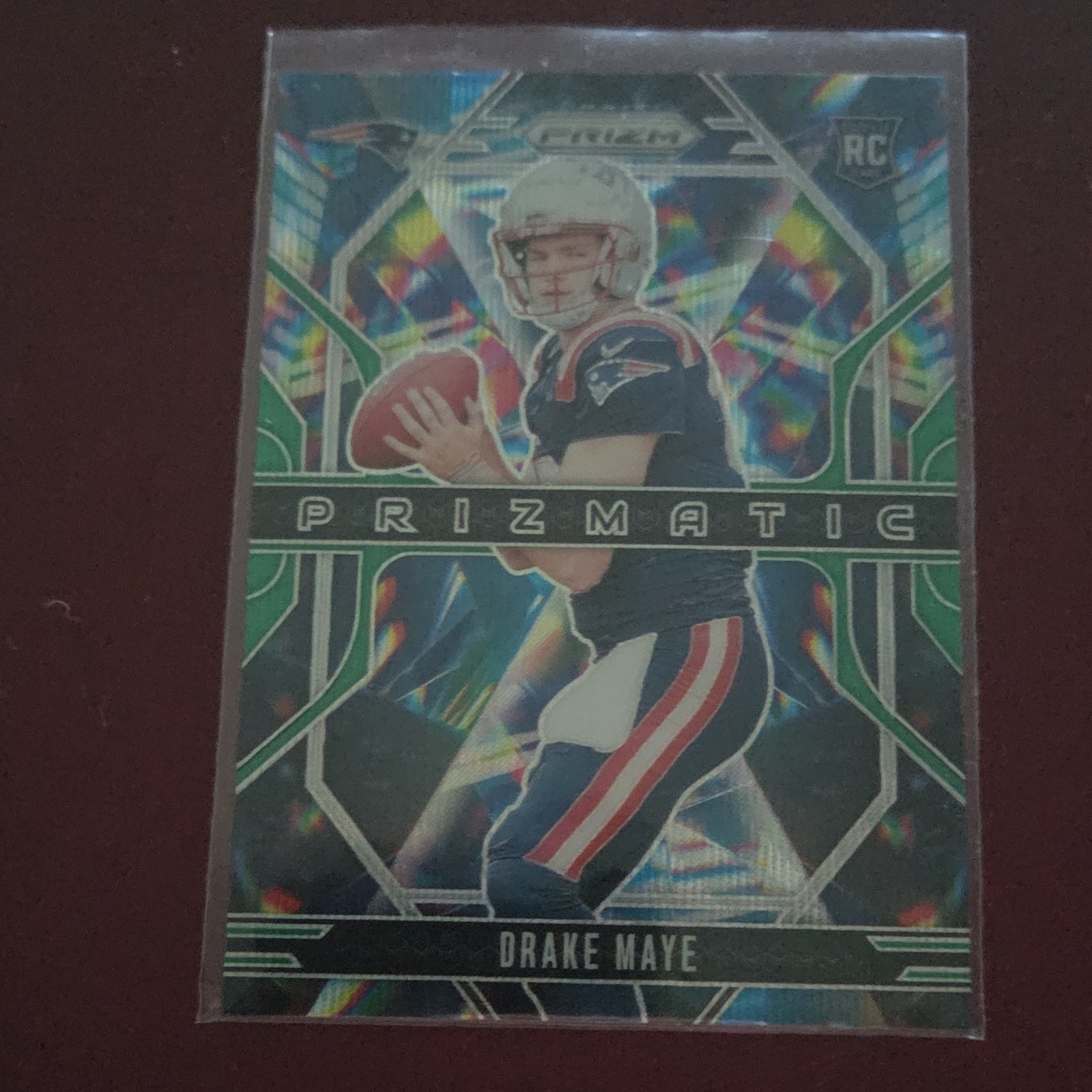 Drake Maye Panini Prizm Prizmatic #2 Base