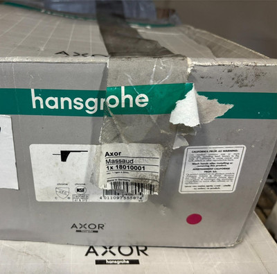 18010001 AXOR Massaud Hansgrohe basin mixer without pop-up 1.2 gpm  in Chrome