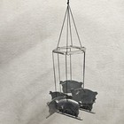 Vintage Carson Metal Pig Wind Chime Freeport PA 14" Farmhouse Chimes Prairie 