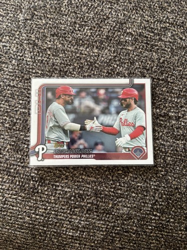 Bryce Harper / Nick Castellanos [Golden Mirror] #US107 2025 Topps Update card