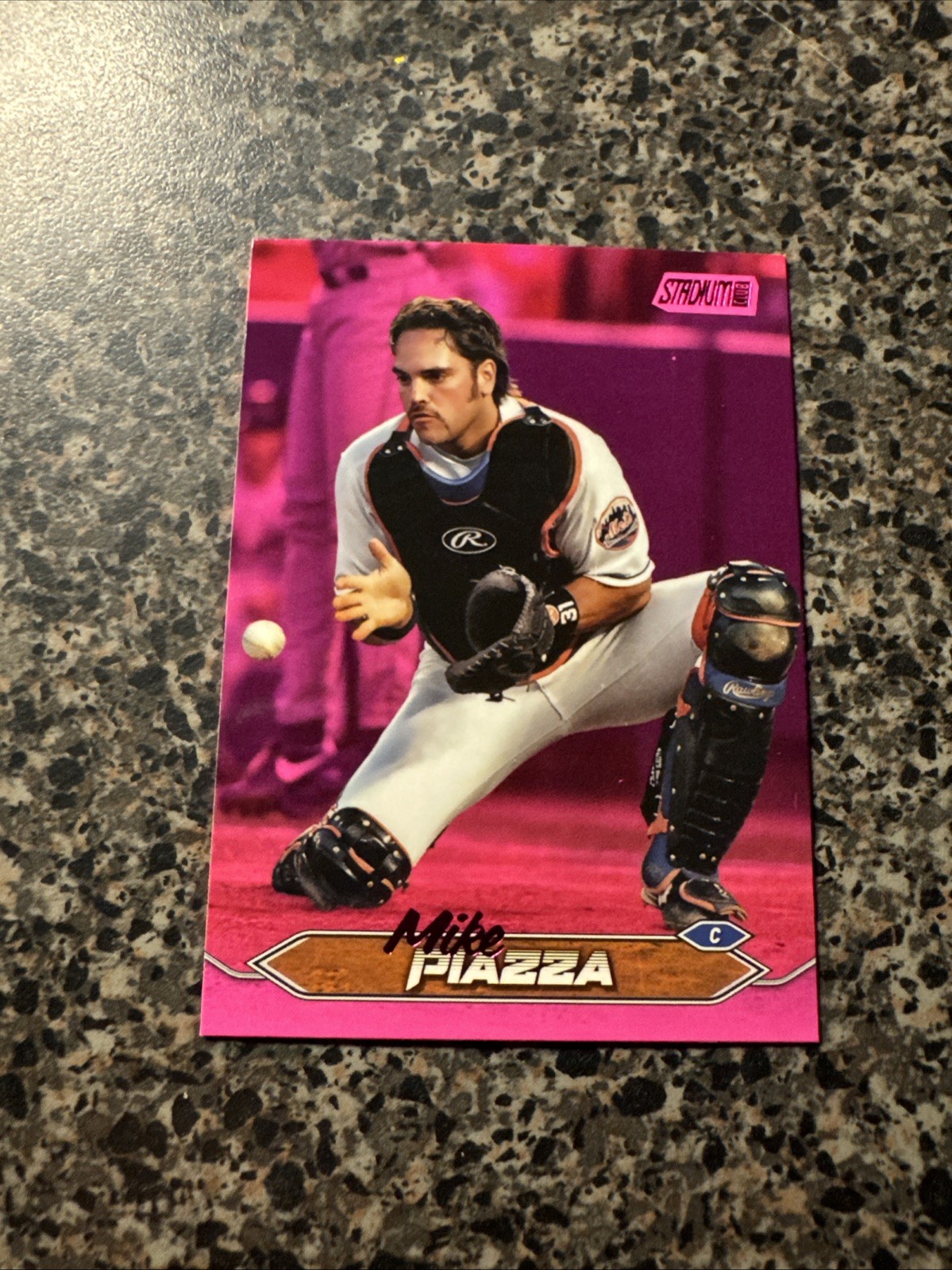 Mike Piazza 2024 Stadium Club Pink Foil #144 New York Mets