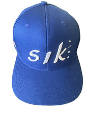 Sik Golf Embroidered Graphic Blue Snapback Hat Cap One Size Made in USA Logo