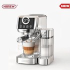 Machine à café expresso semi-automatique capuccino latte tout inox style vintage