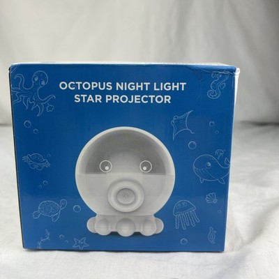 OCTOPUS NIGHT LIGHT Star Projector- 9 lullabies & 17 lighting modes. Blue