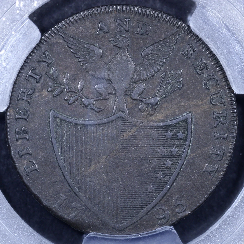 1795 Washington Liberty And Security (GW-48) - 1/2D PCGS VF35 - PCGS Gold Shield - Image 4 of 4
