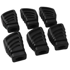 6Pcs Black Drum Rack Rubber Feet Compatible with Drum Hardware Cymbal Stand Rack