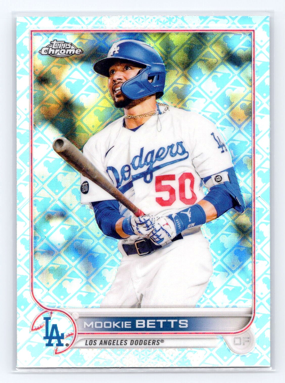 2022 Topps Chrome Logofractor Edition #50 Mookie Betts
