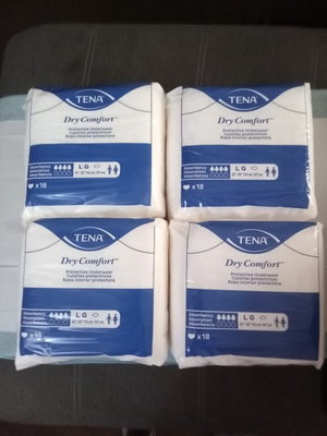#ad #ad 4 Packs Tena Dry Comfort Protective Underwear Large 45” 58”...FREE SHIPPING $29.99