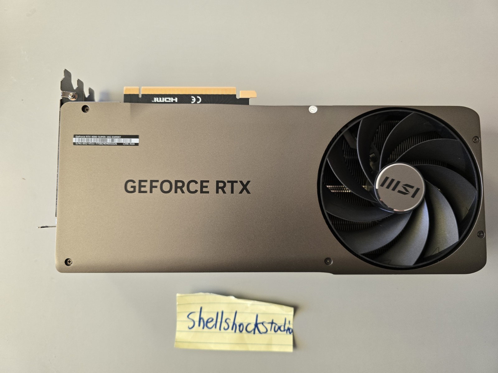 MSI Gaming RTX 4080 Super Expert Graphics Card (Serial Number Record) 10