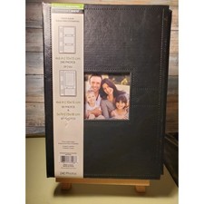 Today's Memories Tomorrow's World Photo Album Black Faux Leather 240 Photos