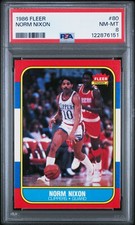 1986 FLEER #80 NORM NIXON PSA 8