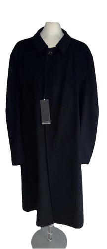 BUGATTI SOPRABITO NERO SUPERFINE LANA E CASHMERE TAGLIA XXXL NUOVO CON ETICHETTE