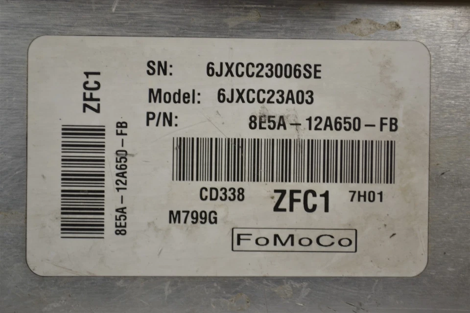 Unidad de control del motor 8E5A12A650FB Ford FUSION 2008-2009 ECU ECM módulo 1L2 551 B6 Foto 3 de 4