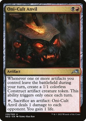 Oni-Cult Anvil (230) Kamigawa: Neon Dynasty NEO MTG Magic