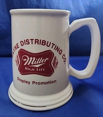MILLER HIGH LIFE STEIN MUG  WAYNE DISTRIBUTING CO. DISPLAY PROMOTION