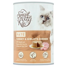Special Kitty Turkey & Giblets Dinner Pate Wet Cat Food, 22 oz Can 4 pk 2.54 per gallon