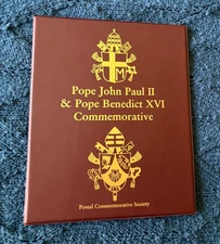 Pope John Paul II & Pope Benedict Postal Commemorative Society Collection