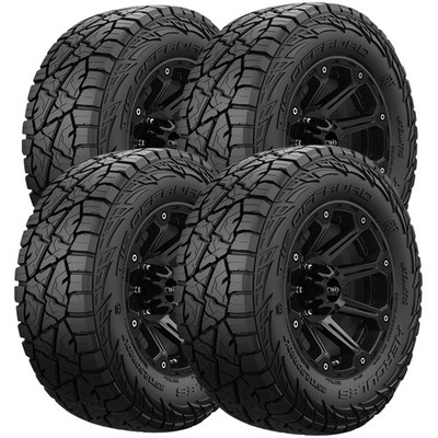 (QTY 4) 275/55R20 Hercules TIS Offroad RT1 117T XL Black Wall Tires
