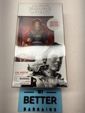 Star Wars The Black Series First Edition Cal Kestis   93 White Box W Protector