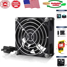 Compact 80mm x 25mm EC Axial Fan - 2800 RPM, Low Noise Electronics Cooling