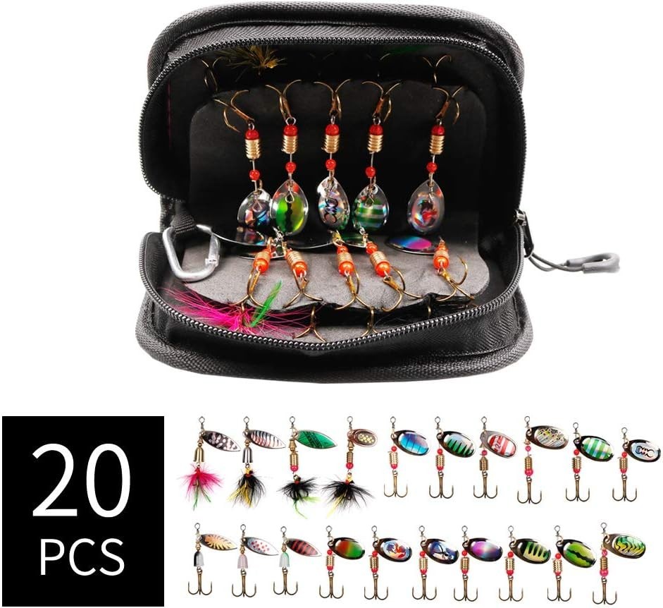 Durable Metal Spinnerbait Fishing Lures Kit (20pcs) for Multi-Species Success - Image 4