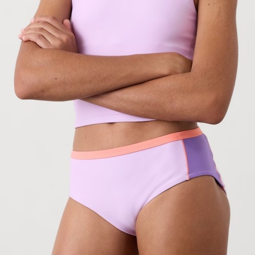 Athleta Girl Reversible Colorblock Bikini Bottoms XL/14 Purple