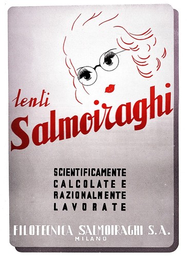 PUBBLICITA' 1942 OCCHIALI SALMOIRAGHI FILOTECNICA LENTI AUTARCHIA MILANO  OTTICA | eBay