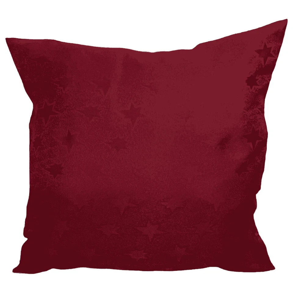 Cushion Covers Deep Red - Set of 4 Little Stars 16 x 16" 40 x 40 cm Home Decor - Image 3 of 4