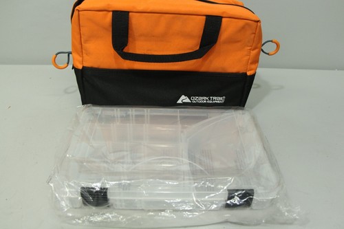 Ozark Trail Tackle Bag with Organizer Totes, Orange/Black, 11" x 3" x 7 - Picture 5 of 9