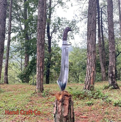 22" Custom Handmade J2 Steel Hunting Traditional Bowie Knife | Camping Knife - Picture 3 of 9