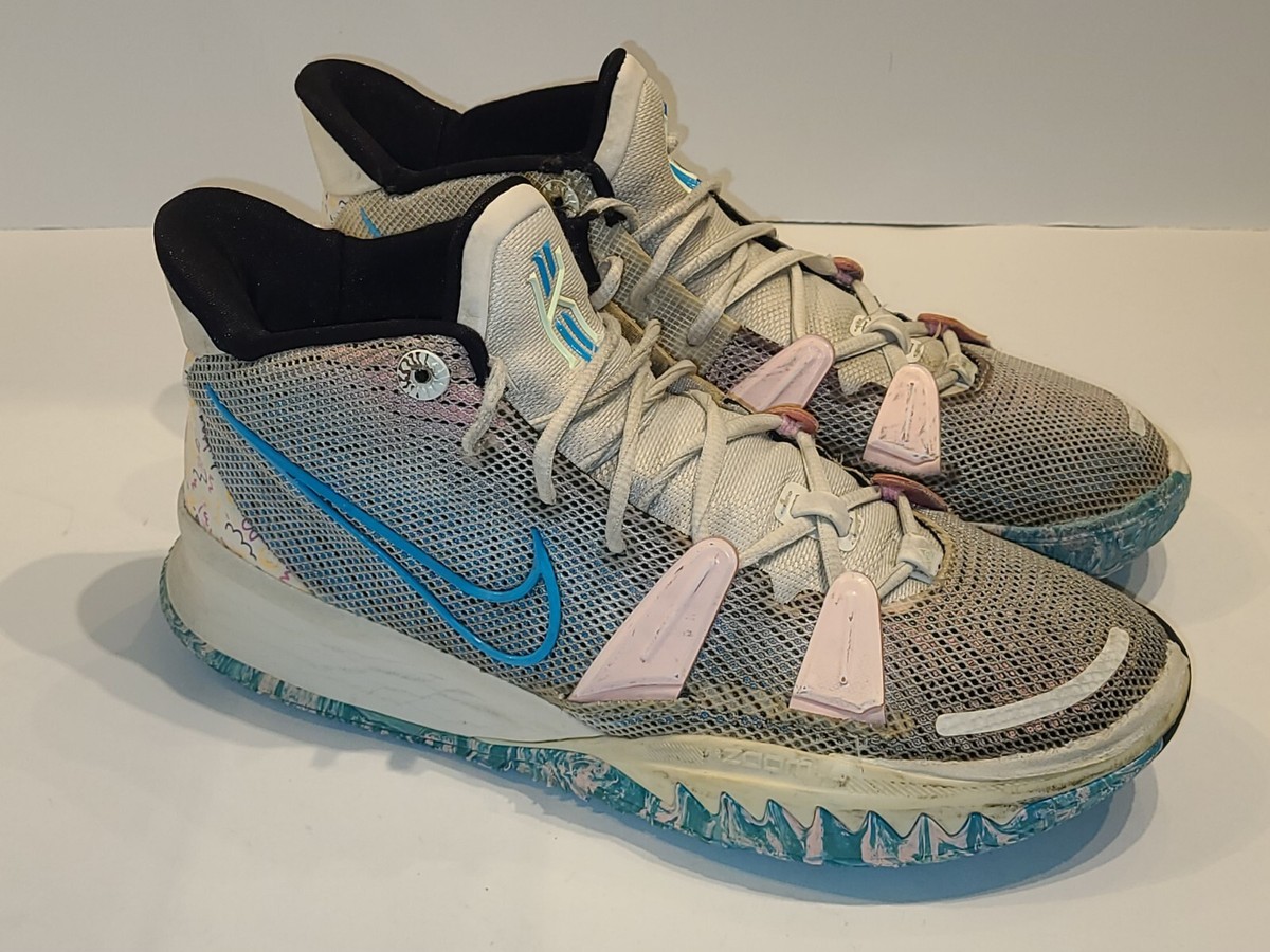 nike kyrie 7 blue and white