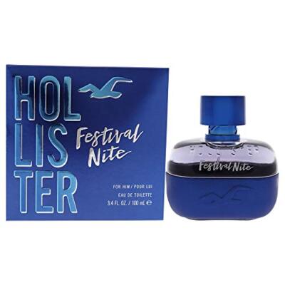 Hollister Festival Nite Men EDT Spray 3.4 oz 