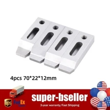 4PCS CNC Wire EDM Fixture Board Stainless Jig Tool Fits Clamping 70mm M8 Screw