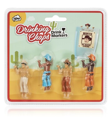 Drinking Buddies Trinkchaps 4er Pack Getränkemarker