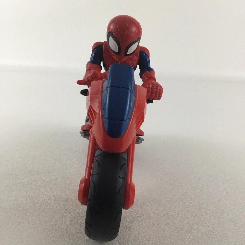 Figura de acción Marvel Super Hero Adventures Spider-Man Web Slinger Cycle Toy  Foto 2 de 4