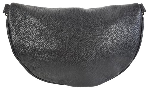Echt Leder Bauchtasche Gürteltasche Damen Exclusive Schwarz - Hüfttasche Handy - Picture 2 of 3