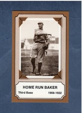 Pioneers of Baseball: #16 HOME RUN BAKER, Yankees/A's ~ 1974 Fleer/R.G.Laughlin